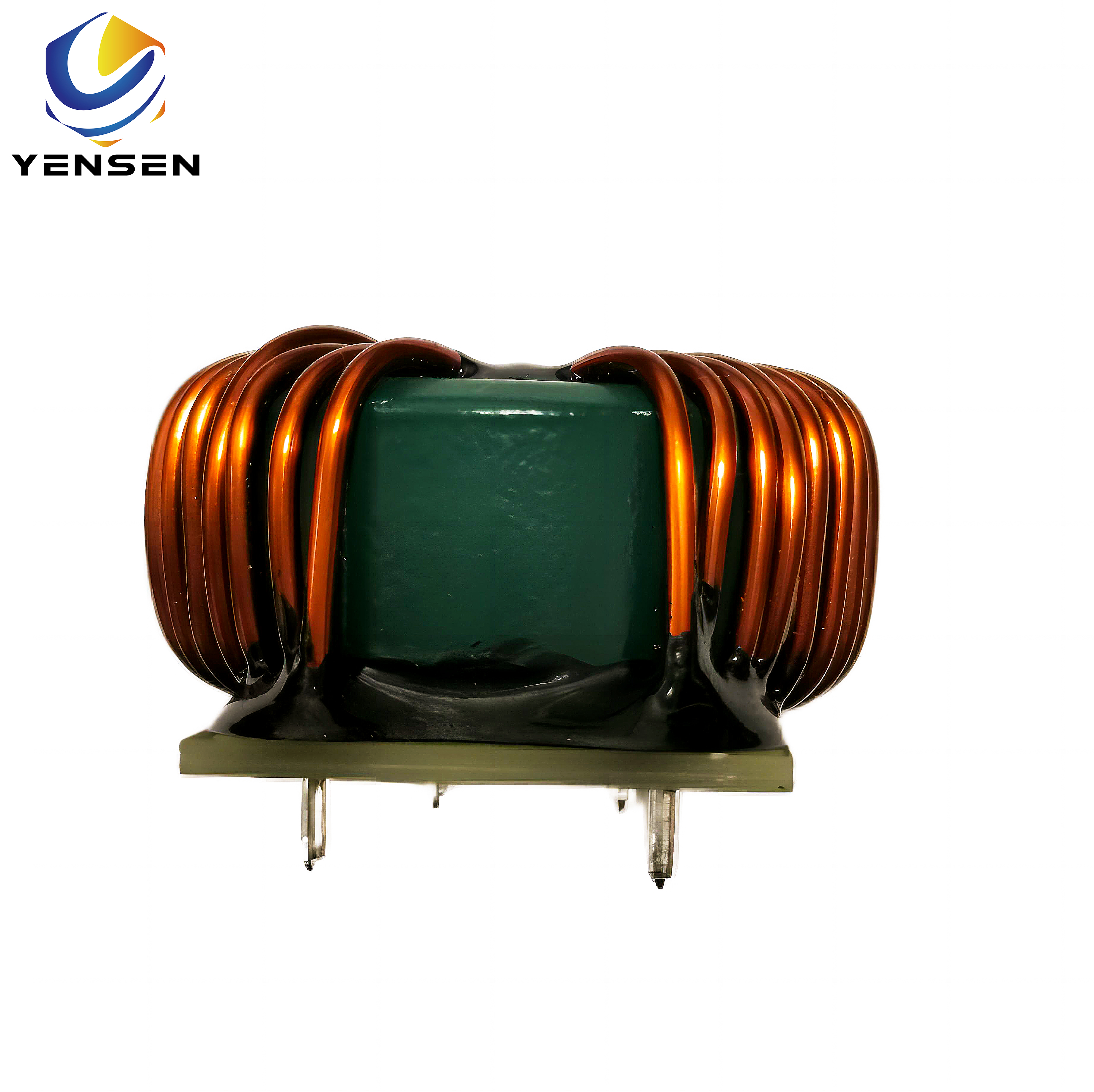 Through-Hole Ring Core Coil Filter Toroidal Common Mode Chokes Inductor with PCB Base